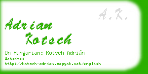 adrian kotsch business card